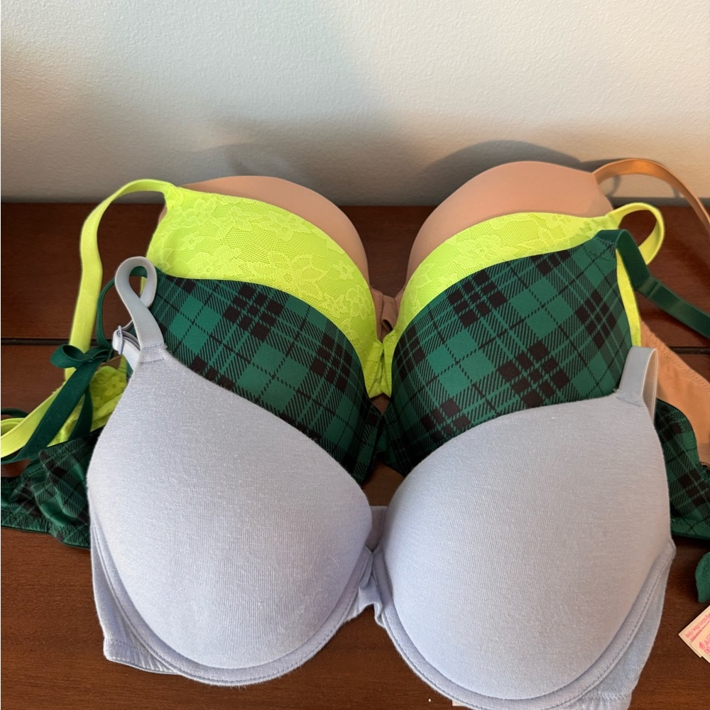 PINK Bra bundle womens 32DD push up